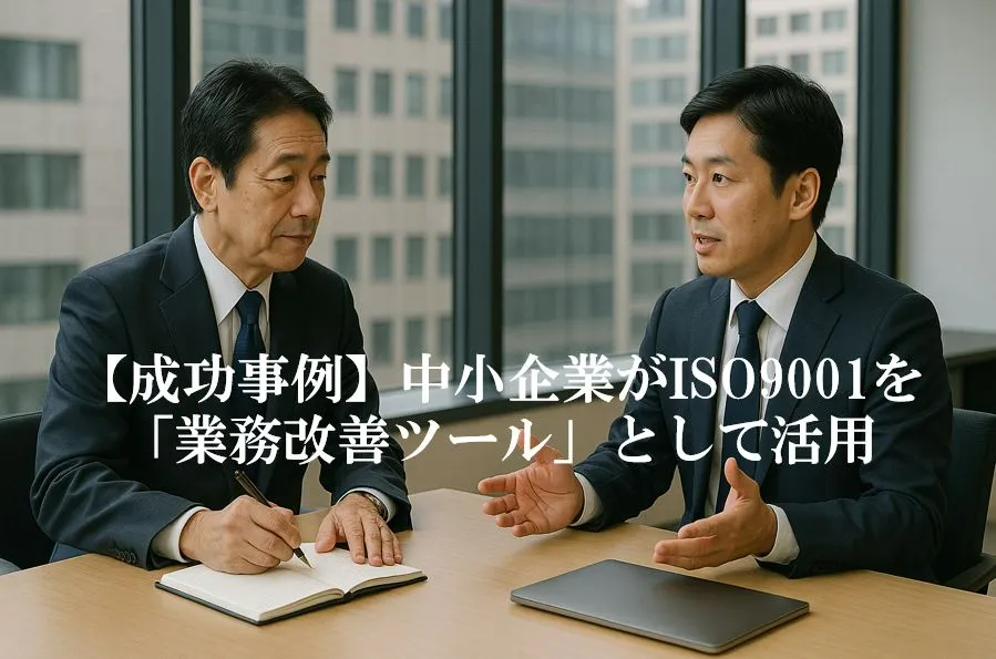 【成功事例】中小企業がISO9001を「業務改善ツール」として活用した実録インタビュー