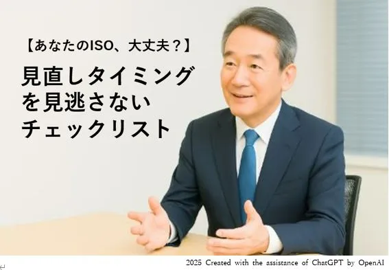 【あなたのISO、大丈夫？】見直しタイミングを見逃さないチェックリスト