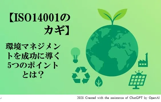 【ISO14001のカギ】環境マネジメントを成功に導く5つのポイントとは？