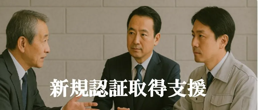 ISO認証を新規取得したい方