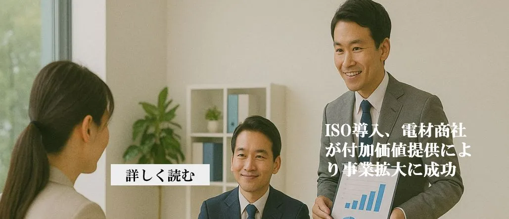ISO取得で業務改善と事業拡大を達成した電材商社