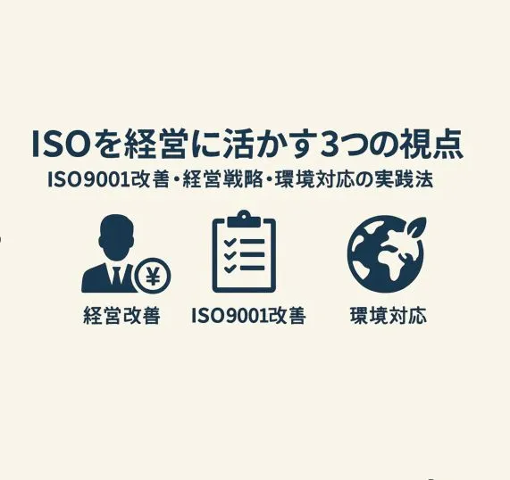 ISOを経営に活かす3つの視点｜ISO9001改善・経営戦略・環境対応の実践法