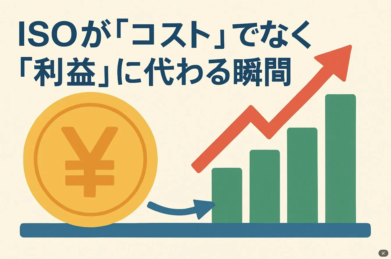 ISOはコストか？いいえ、利益に変わる仕組みです〜見過ごされがちな本当の価値とは〜