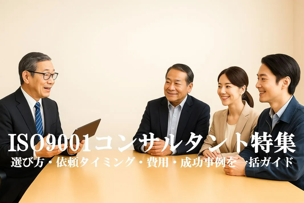 ISO9001コンサルタント特集｜選び方・依頼タイミング・費用・成功事例を一括ガイド