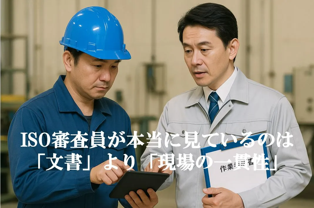 ISO審査員が本当に見ているのは「文書」より「現場の一貫性」