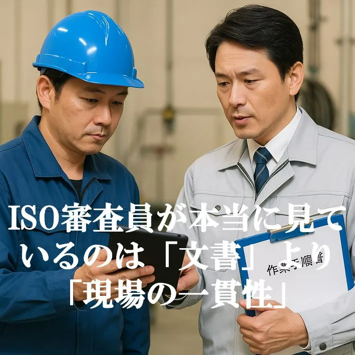 ISO審査員が本当に見ているのは「文書」より「現場の一貫性」