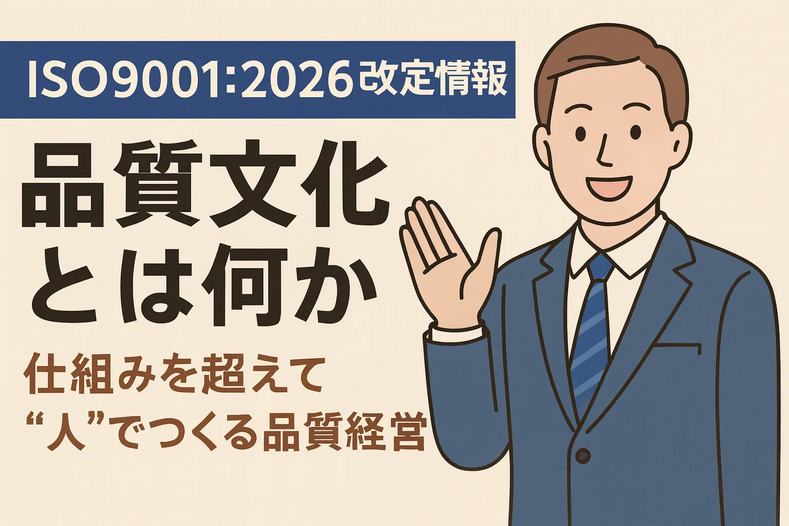 【ISO9001:2026改定情報】品質文化とは?~ISO9001:2026改訂で注目される新しい考え方~