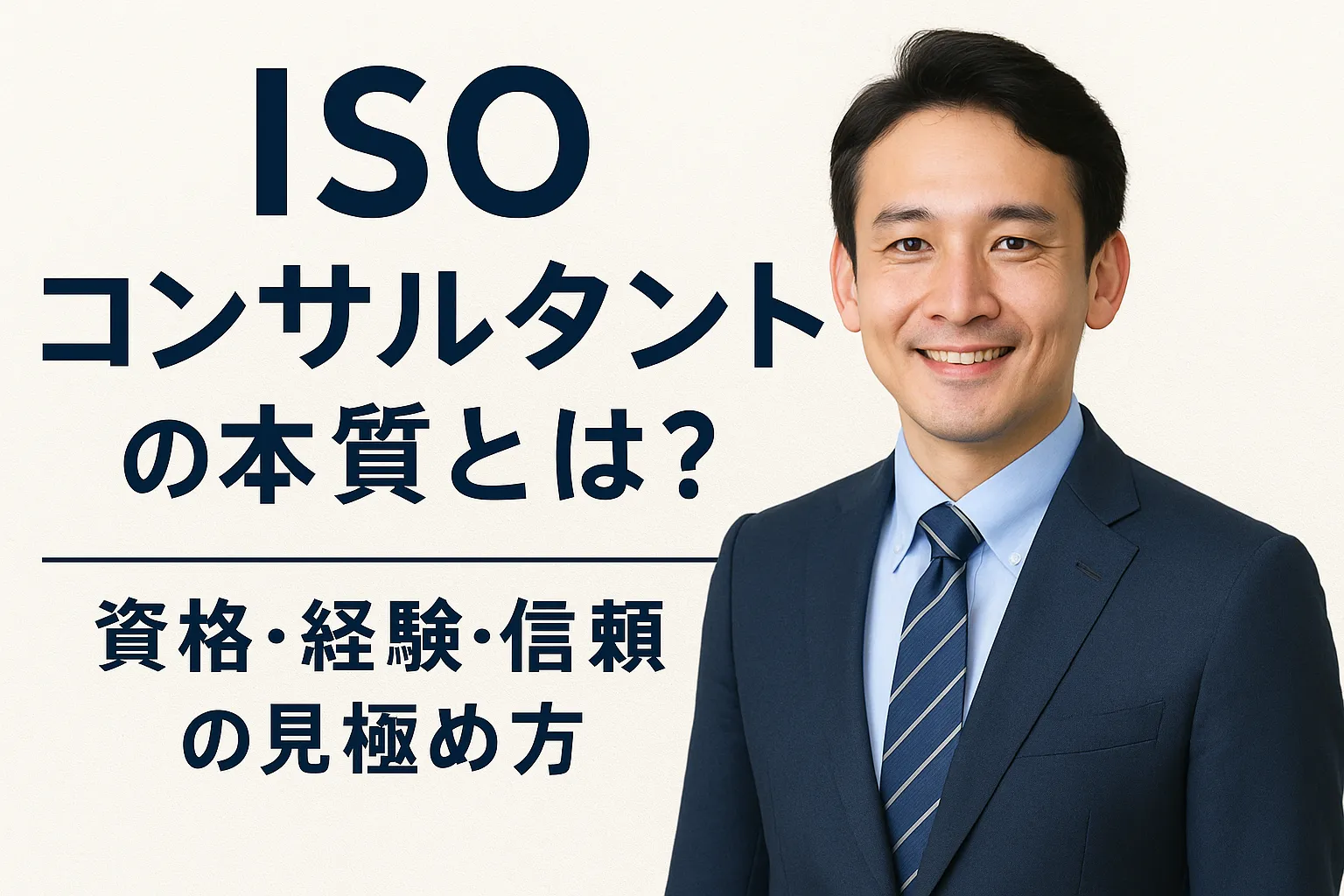ISOコンサルタントの本質とは？資格・経験・信頼性の見極め方