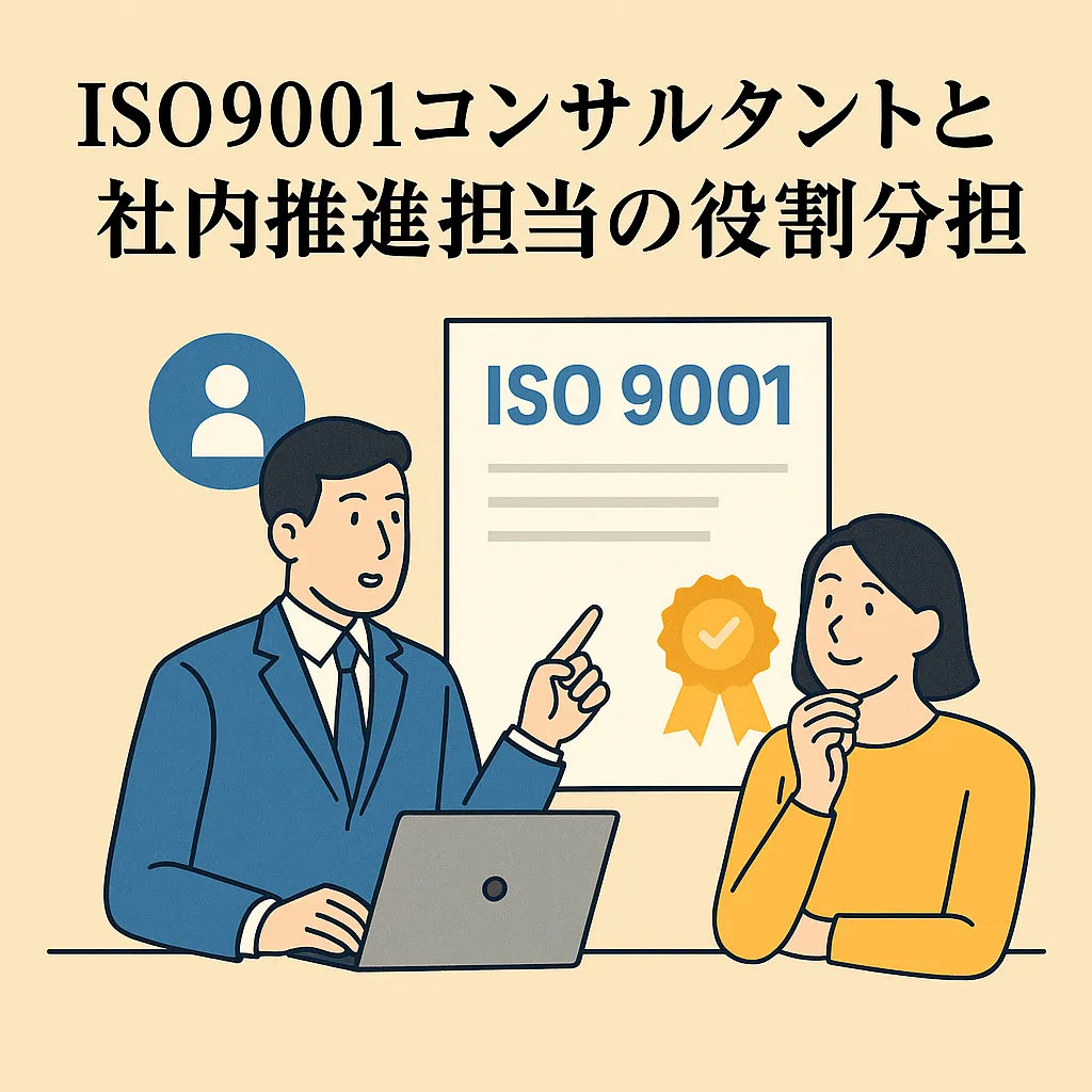 ISO9001コンサルタントと社内推進担当の役割分担