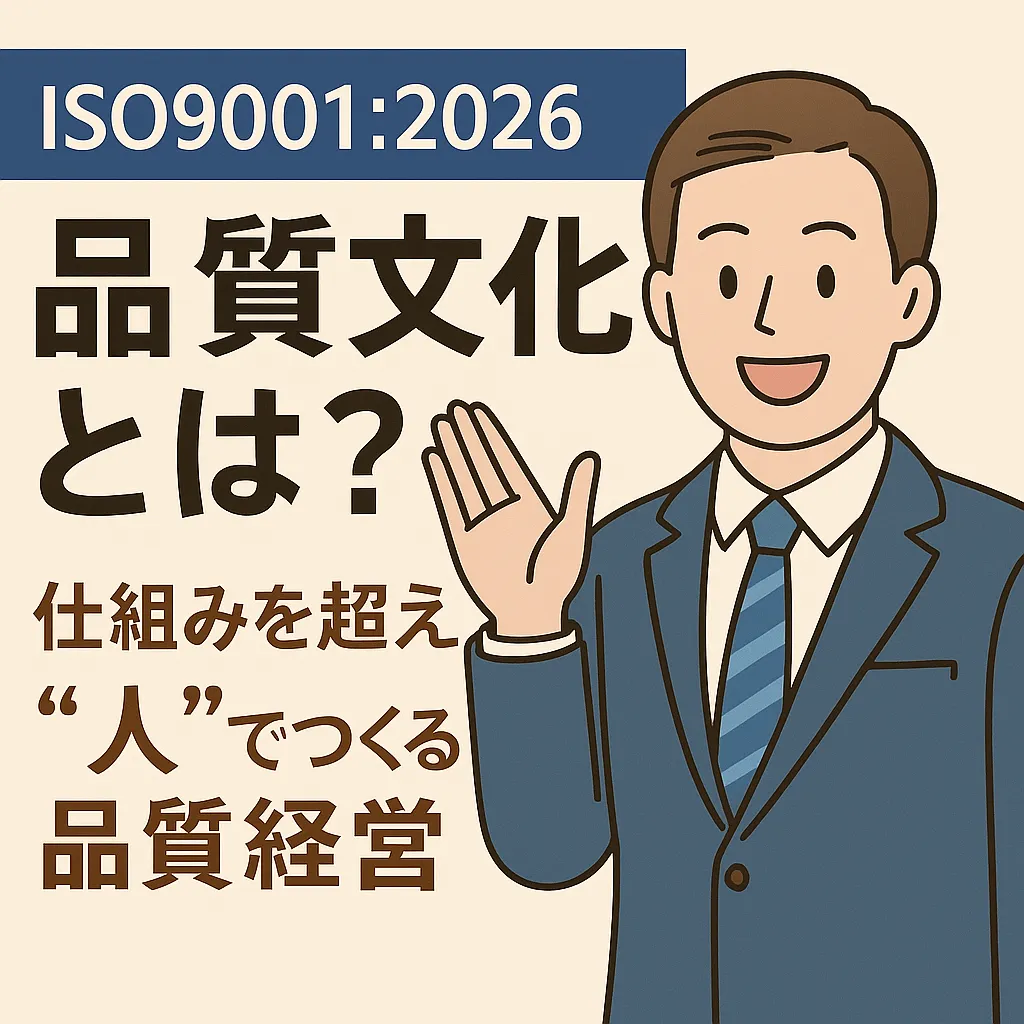 【ISO9001:2026改定情報】品質文化とは？～ISO9001:2026改訂で注目される新しい考え方～