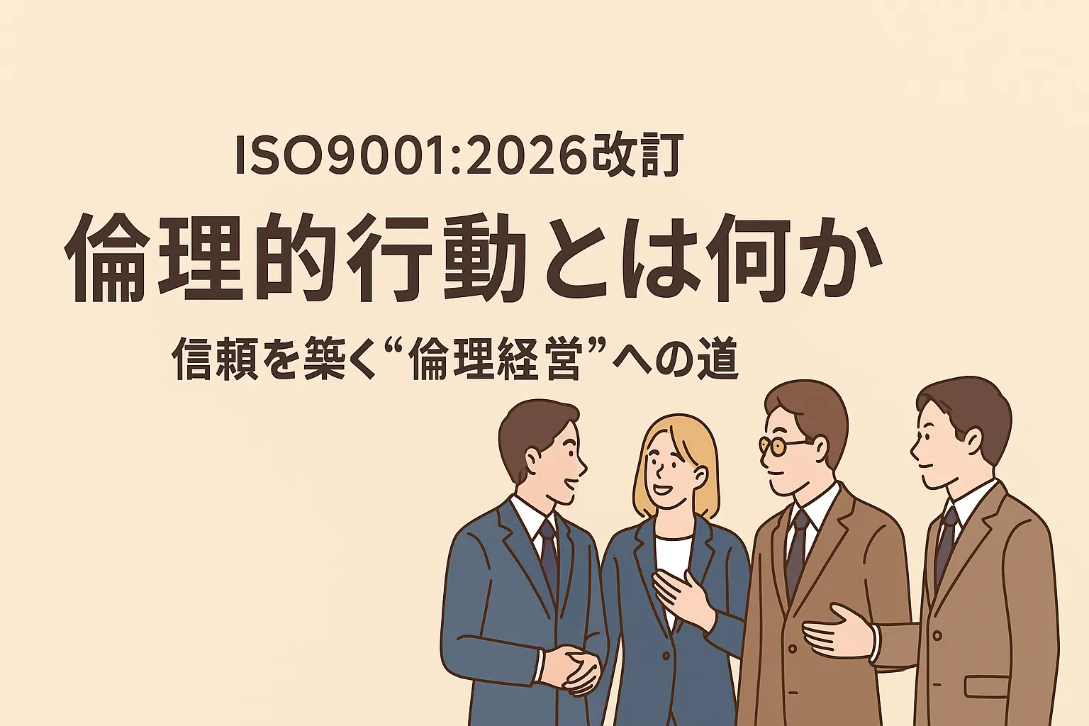 【ISO9001:2026改訂】倫理的行動とは何か|信頼を築く“倫理経営”への道