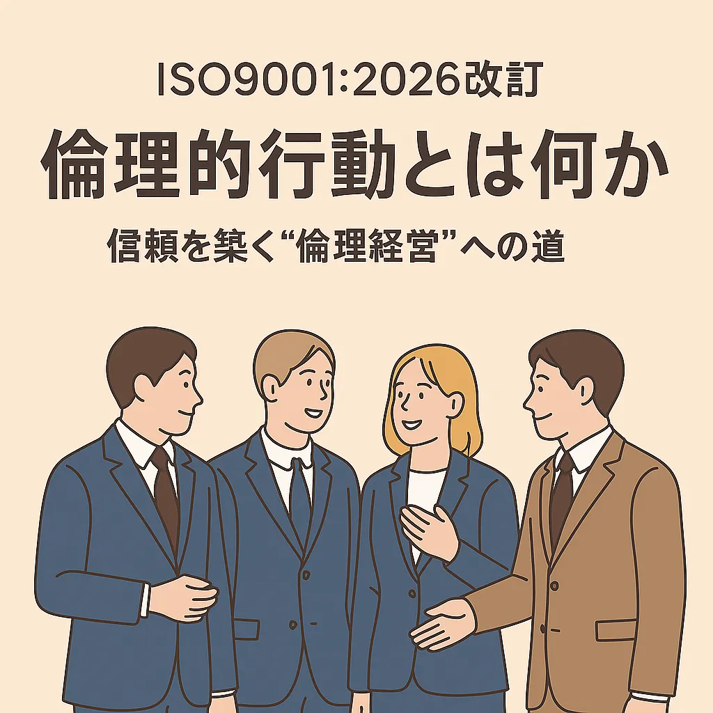 【ISO9001:2026改訂】倫理的行動とは何か｜信頼を築く“倫理経営”への道