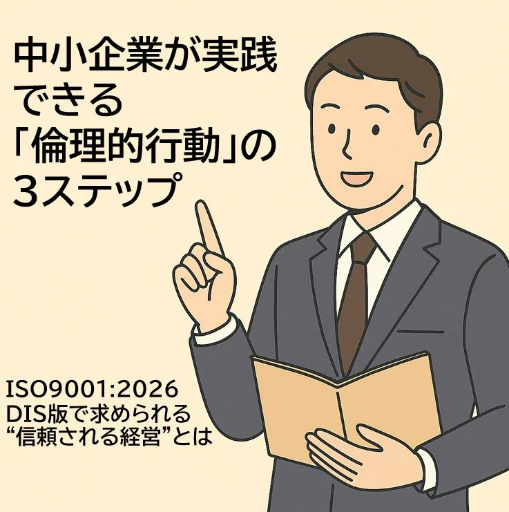 【ISO9001:2025改訂】中小企業が実践できる「倫理的行動」の3ステップ～信頼される経営への第一歩～