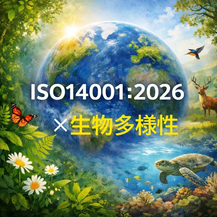 ISO14001:2026改訂で注目される「生物多様性」対応ハブ