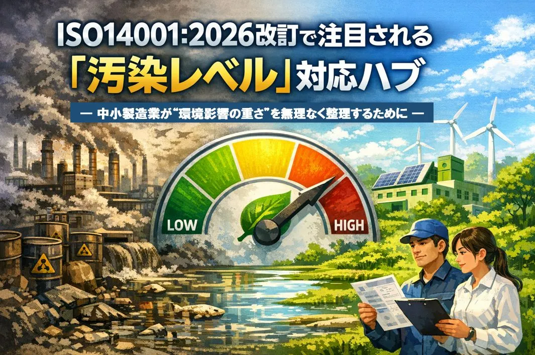 ISO14001:2026改訂で注目される「汚染レベル」対応ハブ