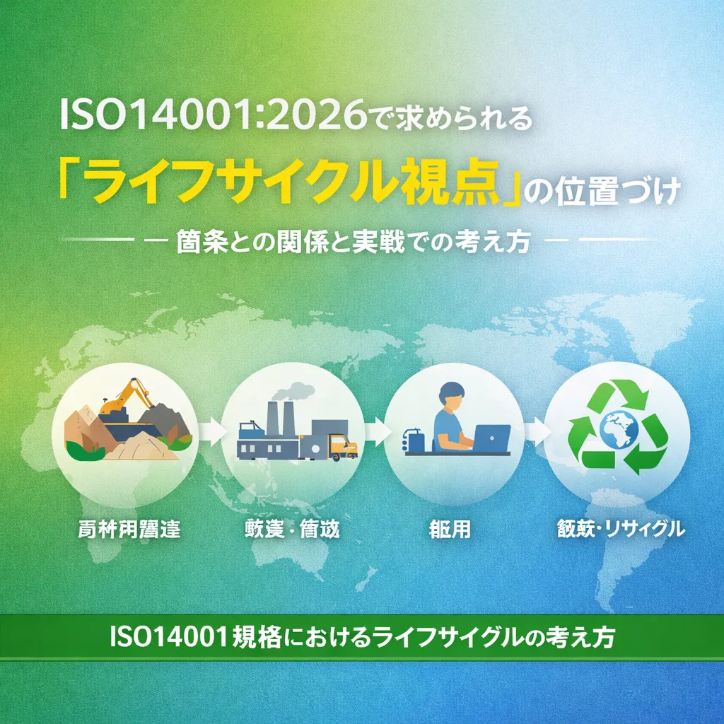 ISO14001:2026で求められる「ライフサイクルの視点」の位置づけ