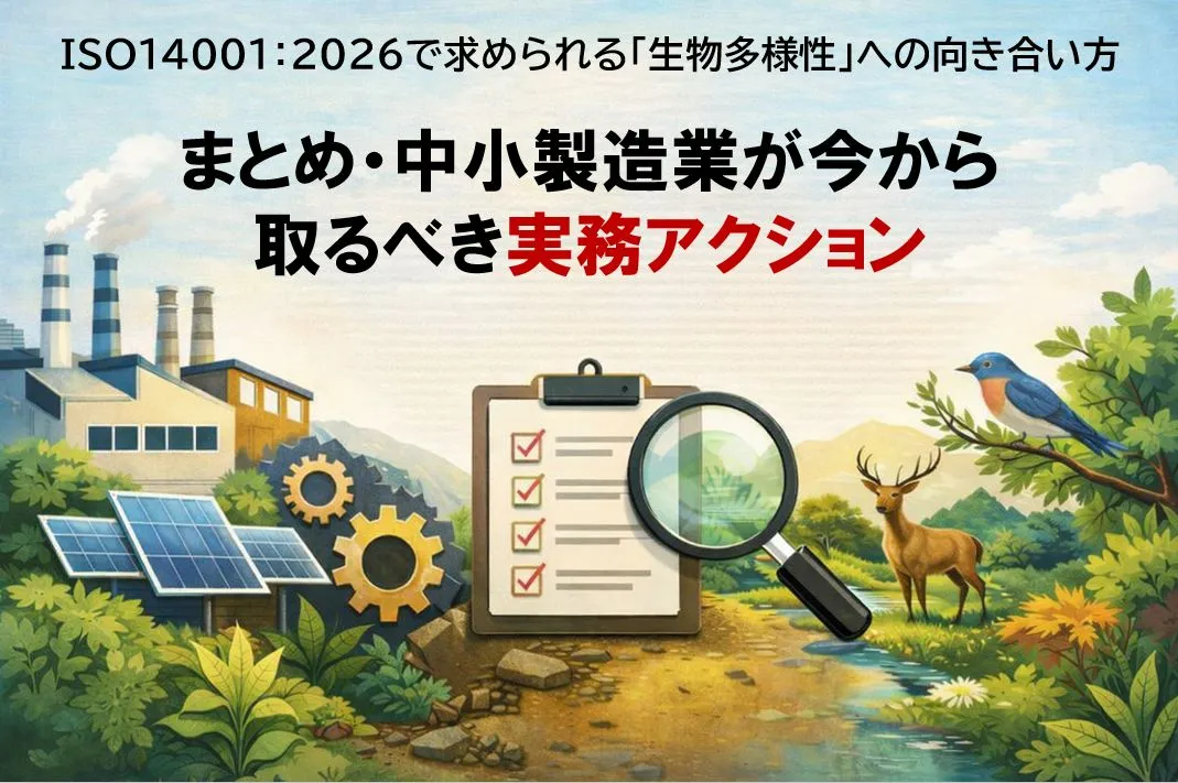 ISO14001-2026で求められる「生物多様性」への向き合い方
