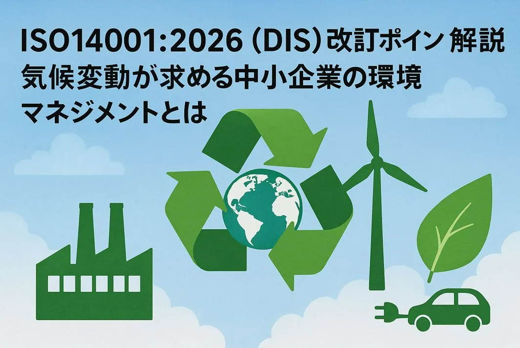 ISO14001:2026(DIS)改訂ポイント解説-気候変動が求める中小企業の環境マネジメントとは