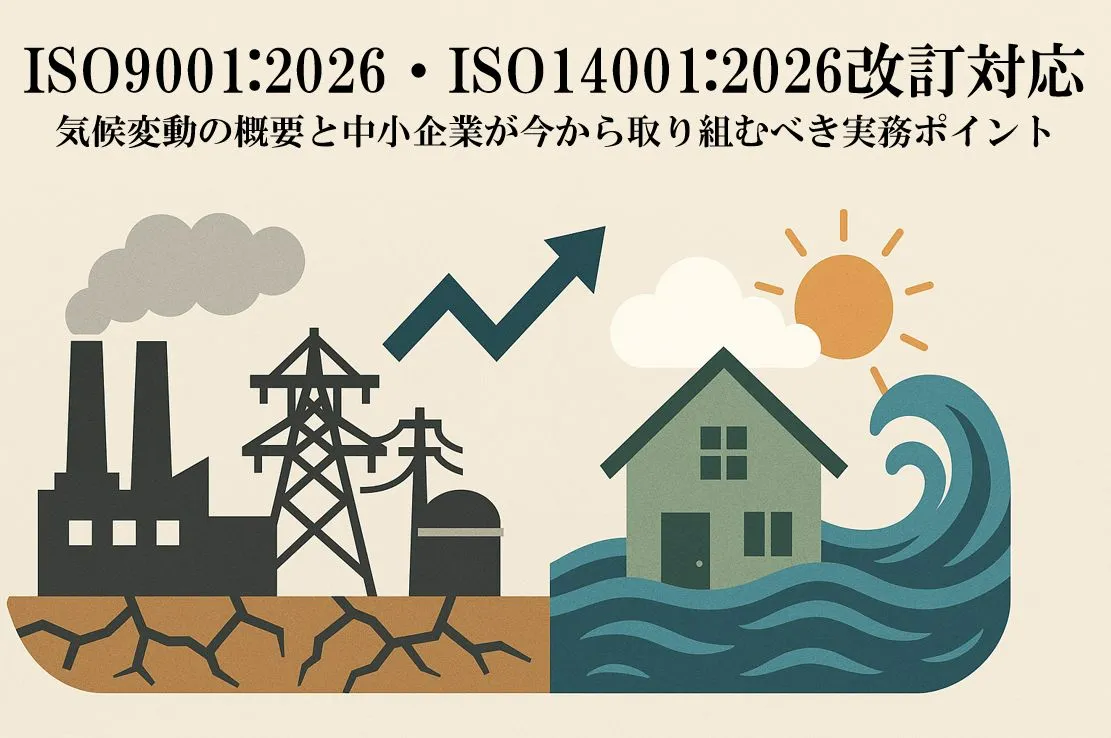 【ISO9001:2026・ISO14001:2026改訂対応】気候変動の概要と中小企業が今から取り組むべき実務ポイント