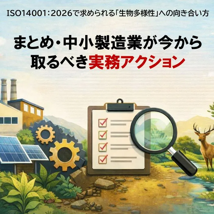 ISO14001-2026で求められる「生物多様性」への向き合い方
