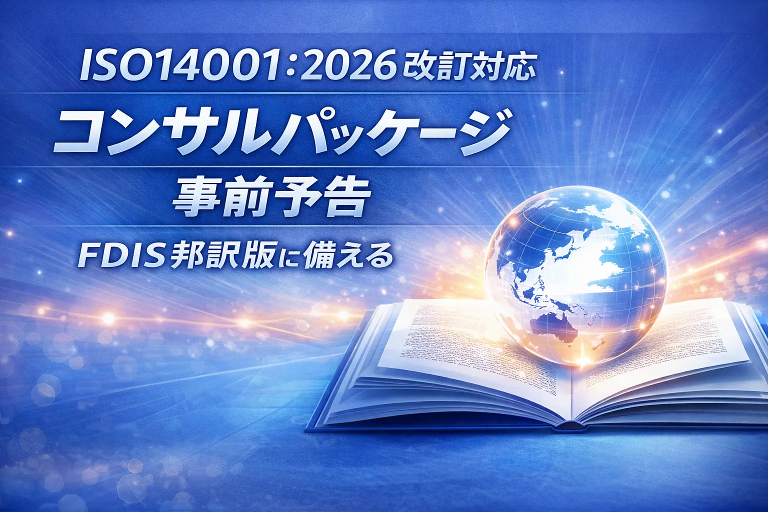 ISO14001:2026 改訂対応コンサルパッケージ― DIS邦訳版をベースにした、reiwag.jpの事前予告 ―