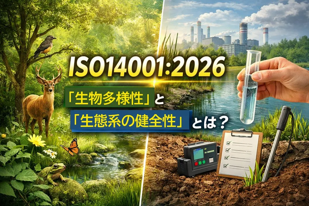 ISO14001:2026で広がった「生物多様性」と「生態系の健全性」とは
