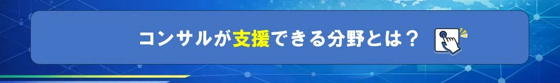 コンサルタントが支援できる分野