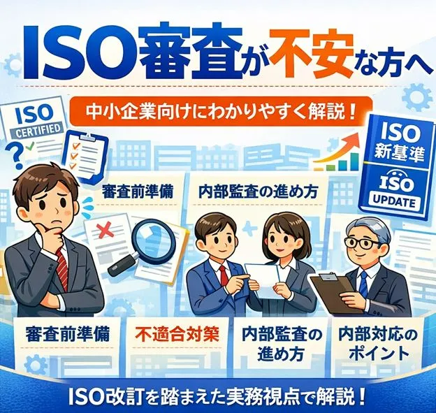 【保存版】ISO審査対応の完全ガイド｜準備・不適合対策・内部監査・審査員対応まで体系解説