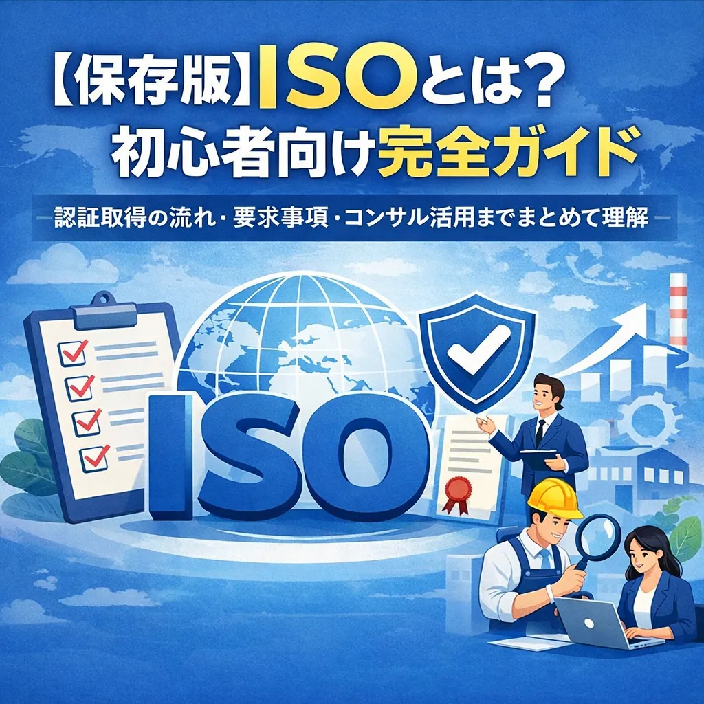 【保存版】ISOとは？初心者向け完全ガイド― 認証取得の流れ・要求事項・コンサル活用までまとめて理解 ―